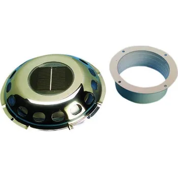 Domácí ventilátor Nerezový solární ventilátor, průměr 20 cm