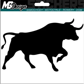 Samolepicí dekorace na vozidlo NÁLEPKA na auto BÝK 15x9,5 cm