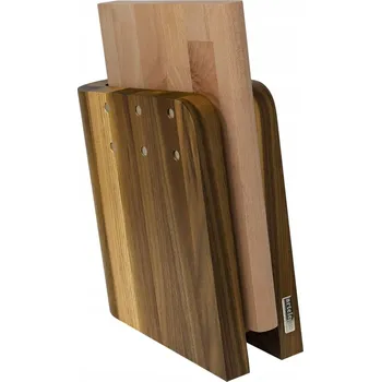 Stojan na nože Artelegno Magnetický blok na nože z ořechového dřeva + kuchyňské prkénko