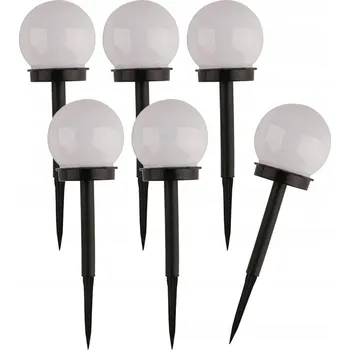 Venkovní osvětlení Sada 6x Solární zahradní LED lampa KOULE studená bílá