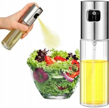 Nádoba na olej a ocet Rozprašovač na olej a ocet 100 ml nerezová ocel sklo