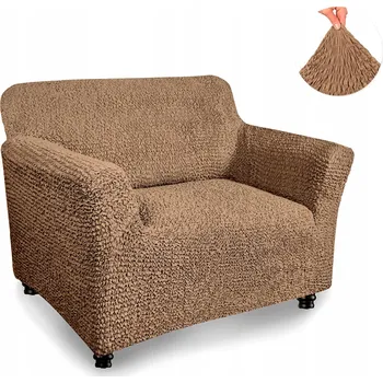 Napínací potah Beżový potah na křeslo