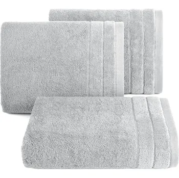 Osuška Bavlněná froté osuška s proužky DAMIAN 70x140 cm, stříbrná, 500 gr Mybesthome