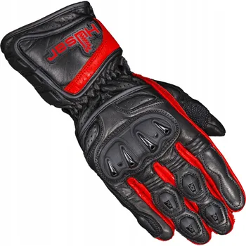 Moto rukavice HUSAR ZR RACE RED KOŽENÉ MOTOCYKLOVÉ RUKAVICE