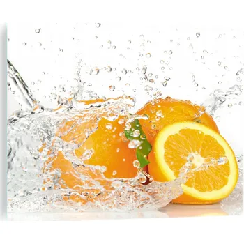 Varná deska Tvrzené sklo na indukční desku – pomeranče, voda, kapky