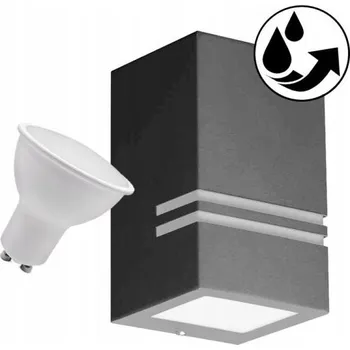 Nástěnné svítidlo Venkovní nástěnné svítidlo Elektrosalon šedé GU10 11 W