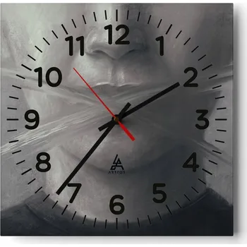 Hodiny Nástěnné hodiny do obýváku 40x40 Abstrakce Tiché hodiny Skleněné hodiny Bez hlučnosti