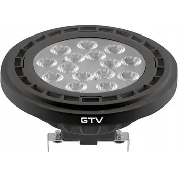 Žárovka LED žárovka AR111 G53 12,5W teplá bílá 40st černá GTV