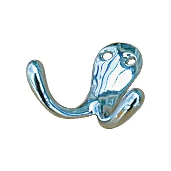 Držák na ručník Dvojitý háček z pochromované mosazi