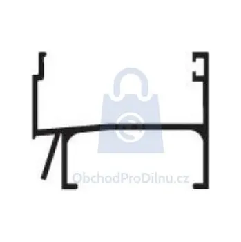 Stavební profil Profil spodní bez parapetu, LanitPlast 50 / 6000, balení 1 ks