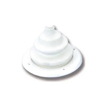 kabelová chránička Nuova Rade Velká bílá průchodka kabelu s montážním kroužkem, vnitřní průměr 120 mm