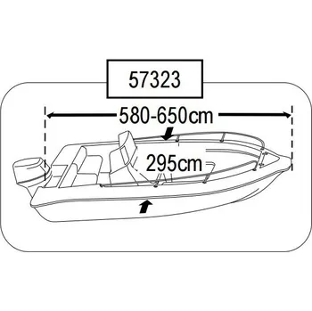 Krycí plachta Krycí plachta pro lodě s konzolí délky 580 až 650 cm