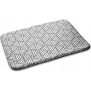 Rohožka Velká moderní vnitřní rohožka před dveře s geometrickým vzorem 90x60 cm