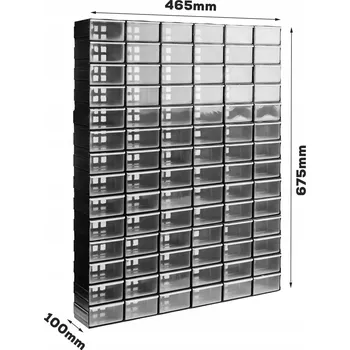 Organizér, box s přihrádkami na nářadí - 90 ks