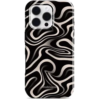 Pouzdro na mobilní telefon Odolný obal Mobiwear Elite Pro - Apple iPhone 16 Pro - EA68E Vlnky a linky (Odolné pouzdro, obal kryt Mobiwear Elite Pro - maximální ochrana mobilu, zesílené hrany, přesné výřezy, pohodlné držení, odolná grafika, kvalitní materiály)
