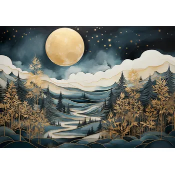 Plakát Plakát Šepoty Nočního Lesa bez rámu 100 x 70 cm