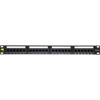 Patch panel Patch panel Netrack 19" 24portový kat. 5e UTP s policí 1U