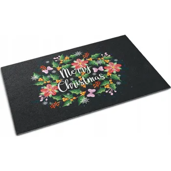 Rohožka Dekorativní venkovní rohožka, protiskluzová Veselé Vánoce 90x60 cm
