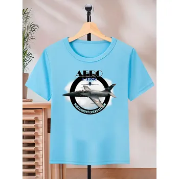 Chlapecké tričko STRIKER Dětské tričko Aero L39-NG Barva: Modrá, Velikost: 8 let