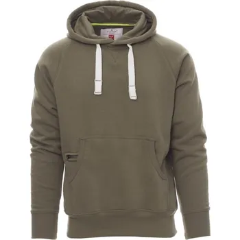 Pánská mikina Payperwear Pánská klokanka Atlanta s malou kapsičkou na zip Barva: zelená vojenská vintage, Velikost: 5XL