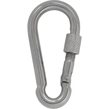 Jištění Nerezová šroubovací karabina, průměr 6 mm - 10 mm Velikost: průměr 10 mm - délka 100 mm