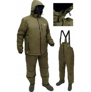Rybářské oblečení Komplet Daiwa WINTER SUIT vel. XXL zelený