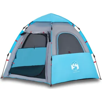 Stan OMAXI Kempingový stan kabinový pro 4 osoby modrý rychloupínací 458415