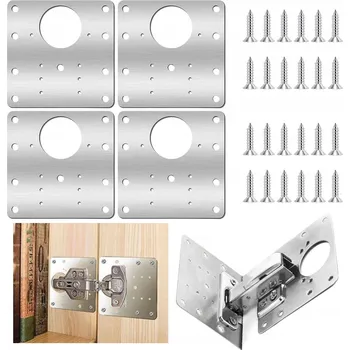 Nábytkové kování 4 x SADA NA OPRAVU VYTRŽENÝCH PANTŮ, OPRAVNÁ DESKA PRO NÁBYTEK