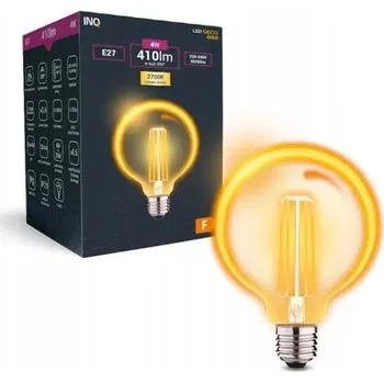 Žárovka LED žárovka Filament zlatá G80 baňka E27 4W 410lm 2700K