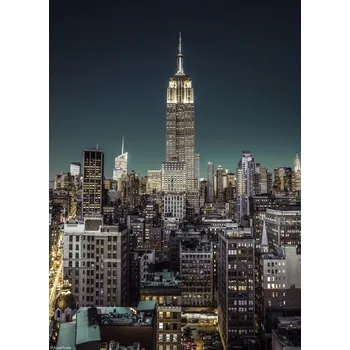 Obraz Plakát Empire State Building s panoramatem New Yorku bez rámu 20,5 x 28,4 cm