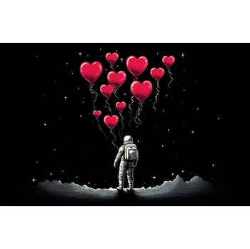 Plakát Plakát Astronaut Vlastní Cely bez rámu 91,5 x 60 cm