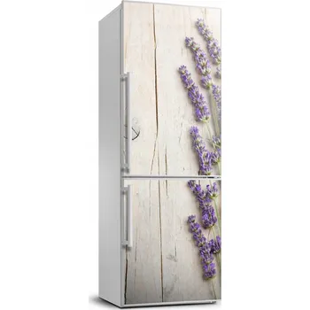 Fototapeta Nálepka fototapeta na ledničku Levandule dřevo