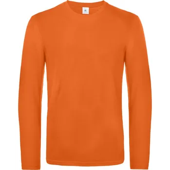 B&C Pánské triko s dlouhým rukávem #E190 LSL Barva: Oranžová, Velikost: S