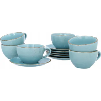 LUBIANA ART ŠÁLEK S PODŠÁLKEM SADA 2 ŠÁLKŮ NA KÁVU 280 ML / 16 CM