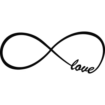 Samolepící dekorace Samolepka na stěnu nekonečno INFINITY 90 cm