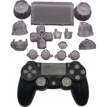Herní příslušenství SADA TLAČÍTEK + HOUBIČKY A ZÁSLEPKA PRO OVLADAČ PS4 JDS 040 050