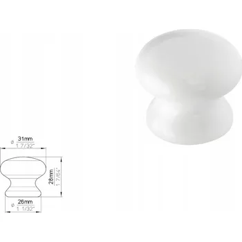 Nábytkové kování Nábytková úchytka SIRO SP7-32 porcelán