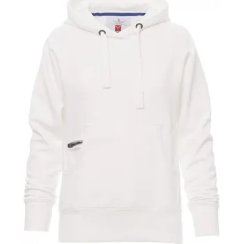 Dámská mikina Payperwear Dámská klokanka Atlanta s v-prošíváním a malou kapsičkou na zip Barva: Bílá, Velikost: XXL