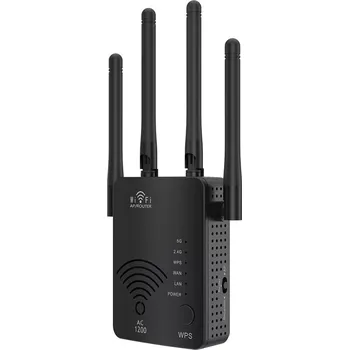 IP kamera Zesilovač Wi-Fi Signálu Repeater + Silný UTP Kabel 100m