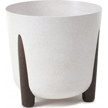 Květináč Květináč Lamela FRIDA průměr 26cm, výška 25,3cm, barva: eco wood BÉŽOVÁ (béžová)