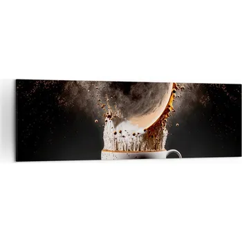Obraz Velký obraz do obýváku XXL 160x50 káva moderní fotoobraz na plátně obrazy