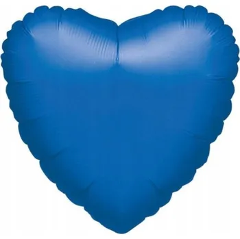 Balónek Fóliový balónek Srdce 43 cm modrý