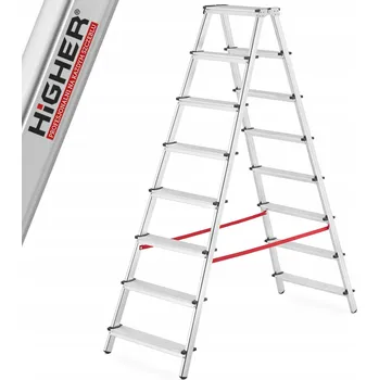 Žebřík Higher žebřík domácí dvoustranný žebřík 2x8