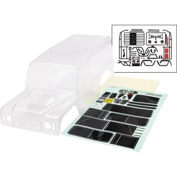 RC náhradní díl Traxxas Traxxas karosérie TRX-4 Land Rover Defender čirá (bezsponková)