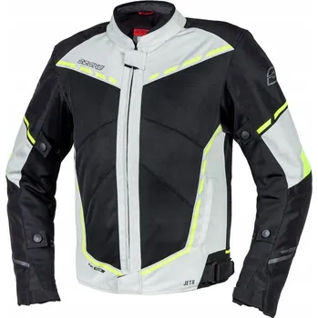 Moto bunda Textilní bunda Ozone Jet II Ice/Black/Fluo Yellow XS