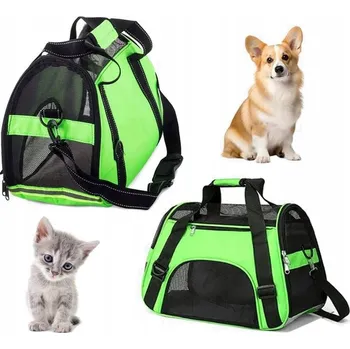 přepravka pro zvíře PŘEPRAVNÍ TAŠKA PRO PRO PSA KOČKU NEBO KRÁLÍKA, ZELENÁ PŘEPRAVKA PRO ZVÍŘATA