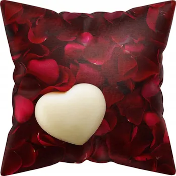 Polštář DEKORATIVNÍ POVLAK NA POLŠTÁŘ VALENTÝN ŽENY 40x40 JASIEK POLŠTÁŘ DÁREK