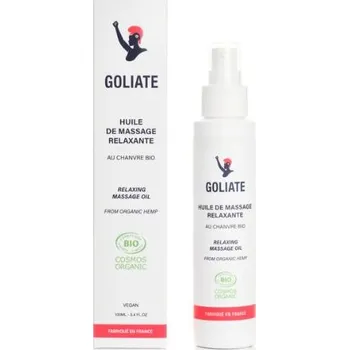 Masážní přípravek Relaxační masážní olej s ylang-ylangem a pačuli Goliate 100ml