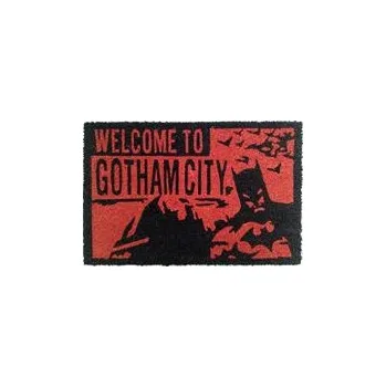 Rohožka Batman Červená Vítejte v Gotham rohožka 60x40 cm