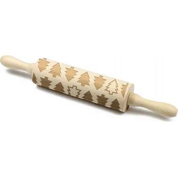 Váleček na těsto Vánoční stromky - gravírovaný váleček na těsto, pro milovníky pečení, Art-D